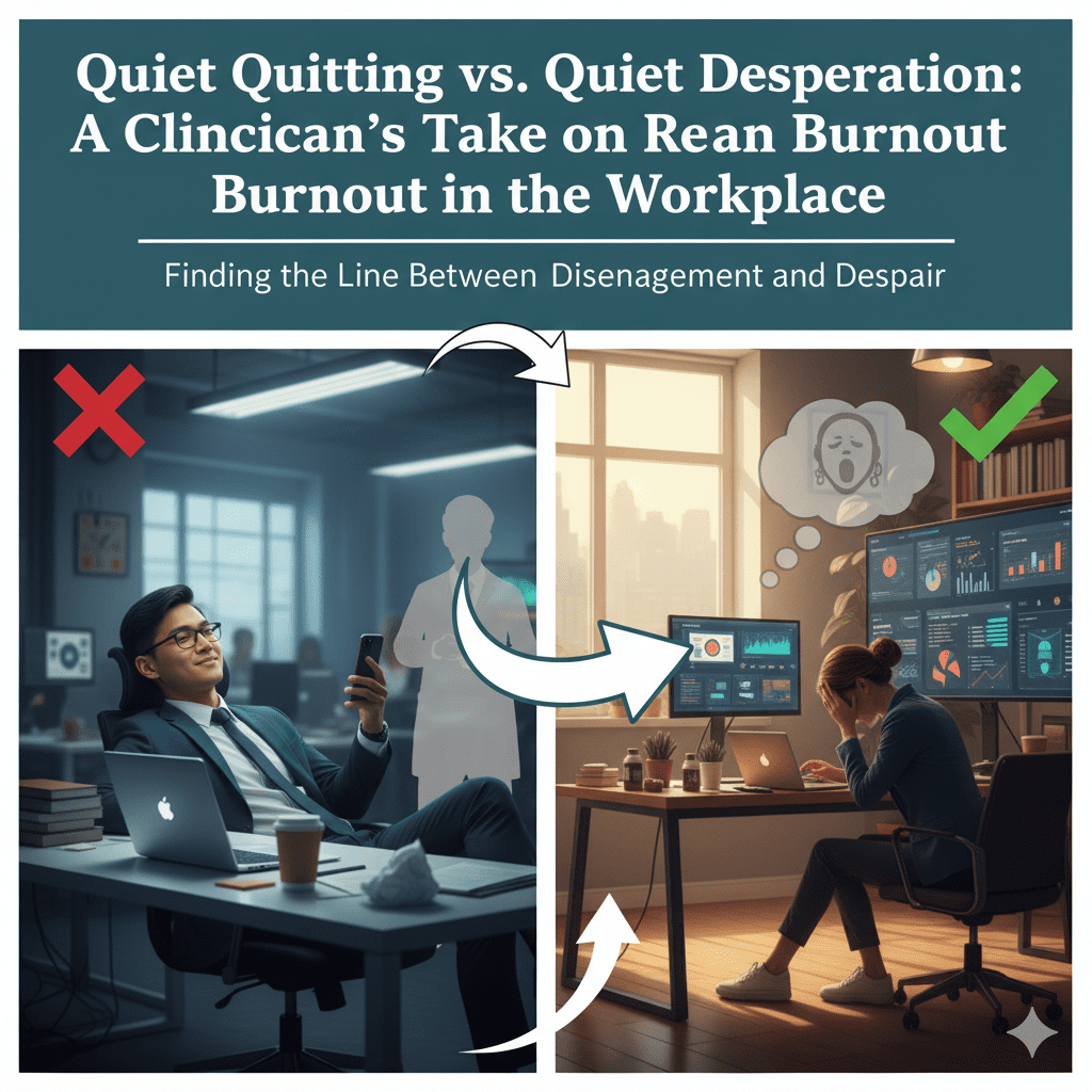 Quiet Quitting vs. Quiet Desperation A Clinician's Take on Burnout in the Workplace