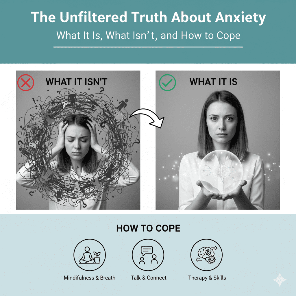 The Unfiltered Truth About Anxiety: What It Is, What It Isn't, and How to Cope 🤯