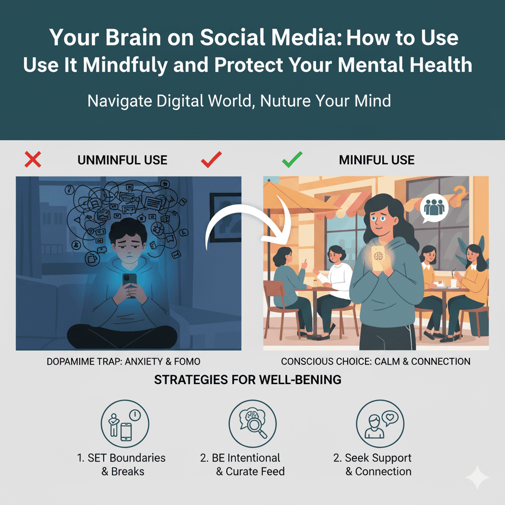 Your Brain on Social Media: How to Use It Mindfully and Protect Your Mental Health 📱🧠